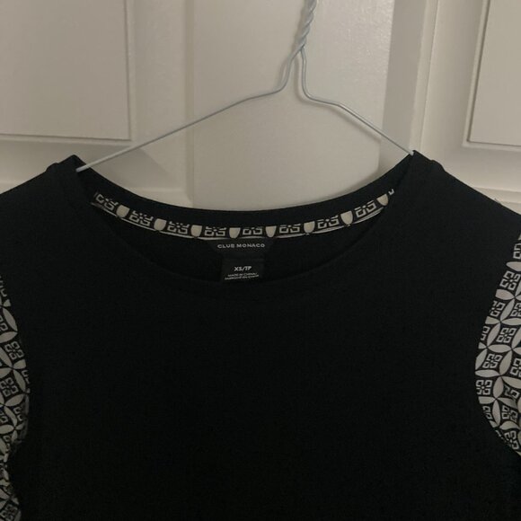Club Monaco Black shirt Size XS - Picture 2 of 3